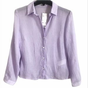 Urban Outfitters Sheer Button Down Shirt